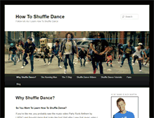 Tablet Screenshot of howtoshuffledance.com